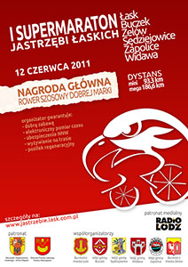 I Supermaraton Jastrzębi Łaskich - plakat